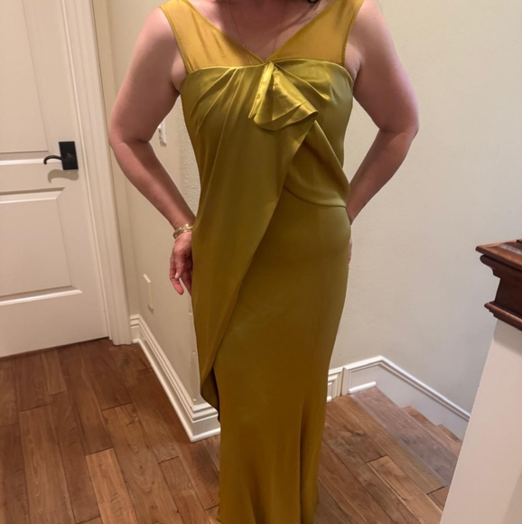 St. John’s Greenish/Gold Dress Brand New! - Picture 9 of 16